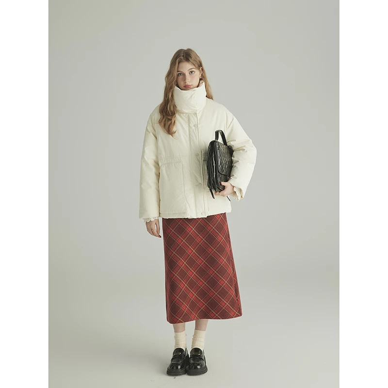 三十三【利伯冬日】加厚高领短款羽绒服女冬季新款宽松保暖外套潮