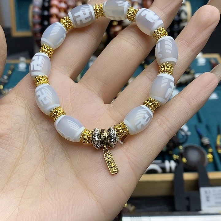 玛瑙/玉髓颈饰合金