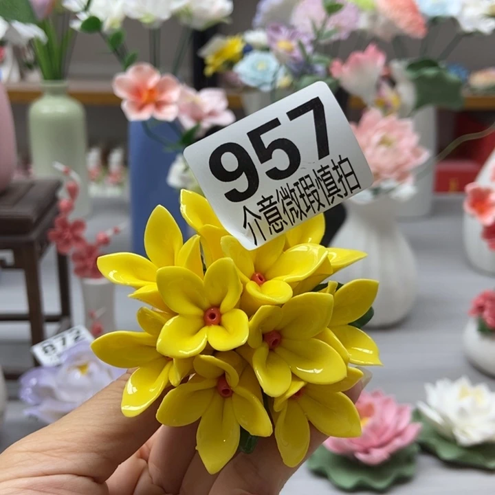 陶瓷手工制作陶瓷花