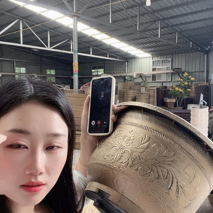 圆形40花盆5个有孔