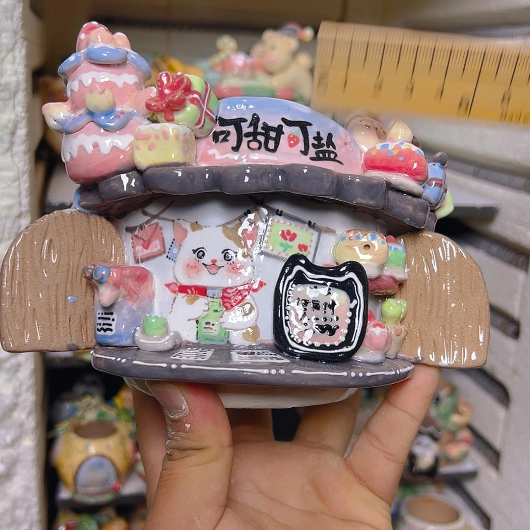 老梧家的纯手工多肉花盆