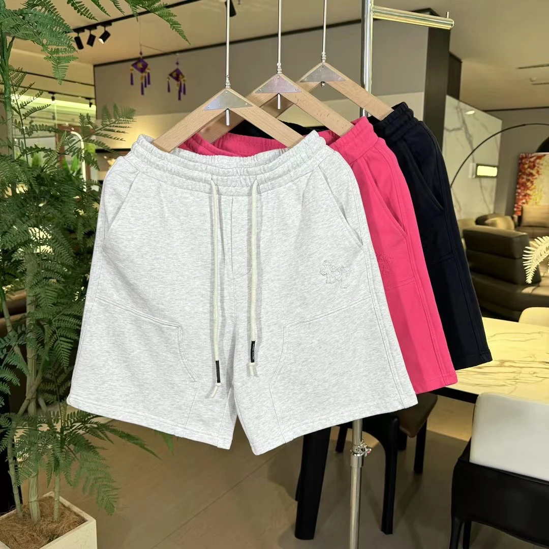 通用成人宽松潮做旧水洗夏季短裤百搭松紧腰自然密语克罗星新款