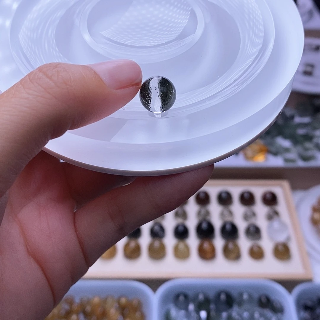 水晶天然水晶定制打孔不退换未镶嵌