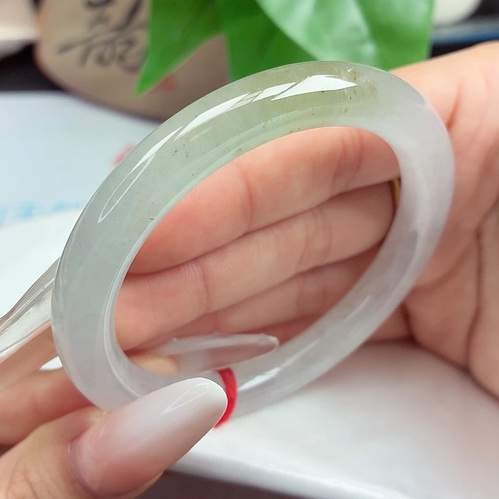 未镶嵌手镯翡翠55-56圆条