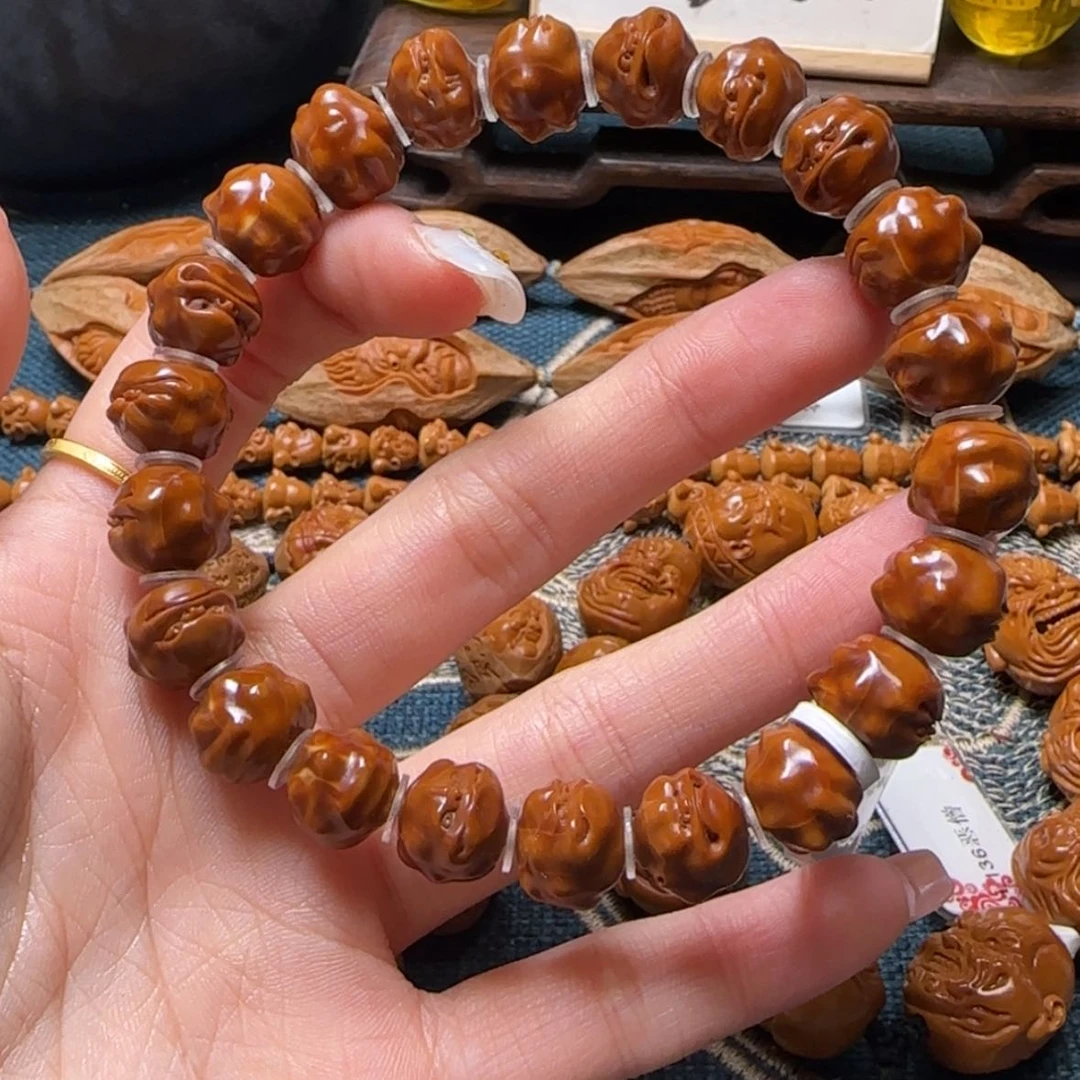 【闪购商品】橄榄核手串小籽蛙趣百态