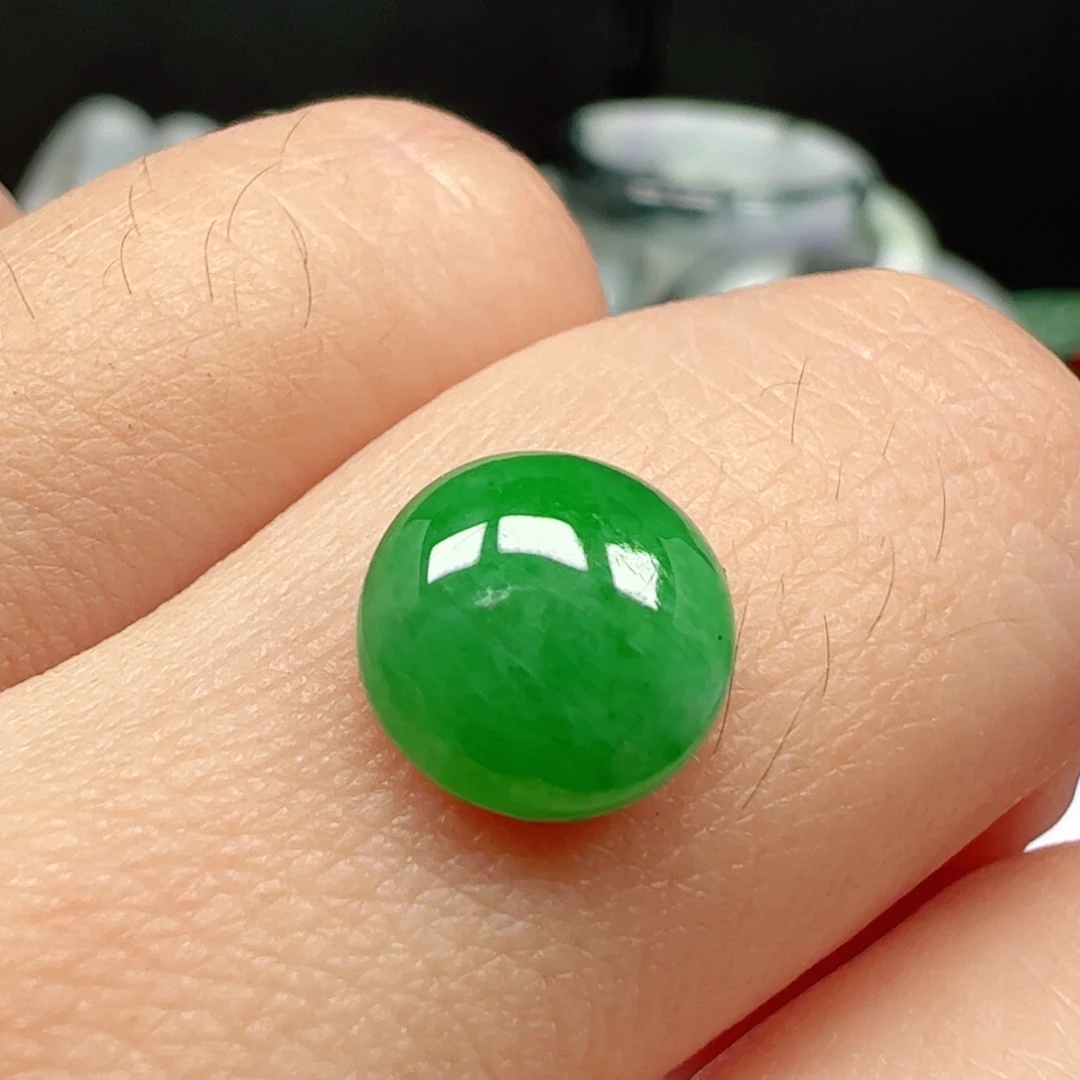 翡翠未镶嵌耳饰蛋面