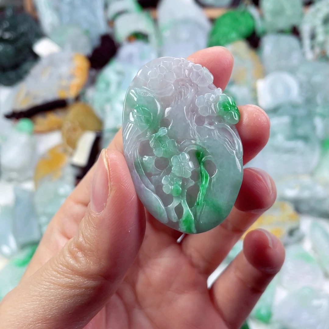 翡翠未镶嵌吊坠(不含链)