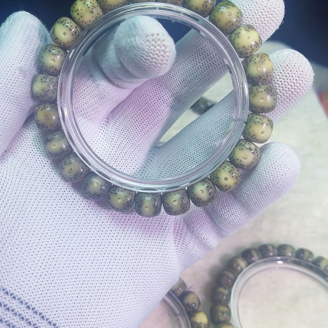 手串星月菩提大眼睛绿幽灵