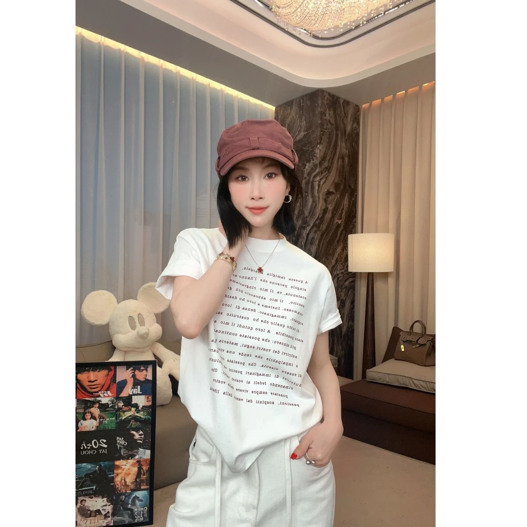 【JJ AREA】娇娇“离职宣言”美式复古情侣正肩短袖T恤女高支重磅纯棉