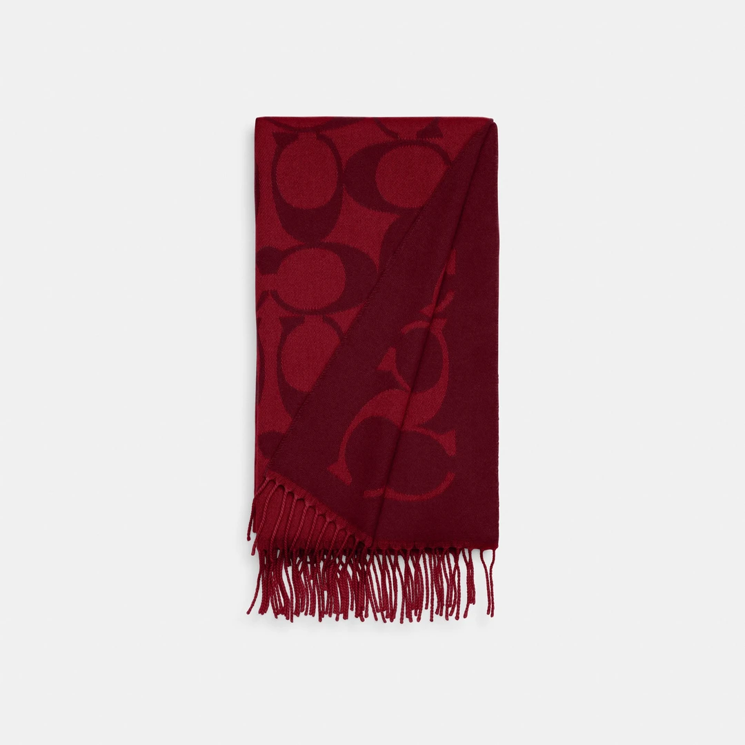 COACH蔻驰经典标志大尺寸围巾CU807 F8Q