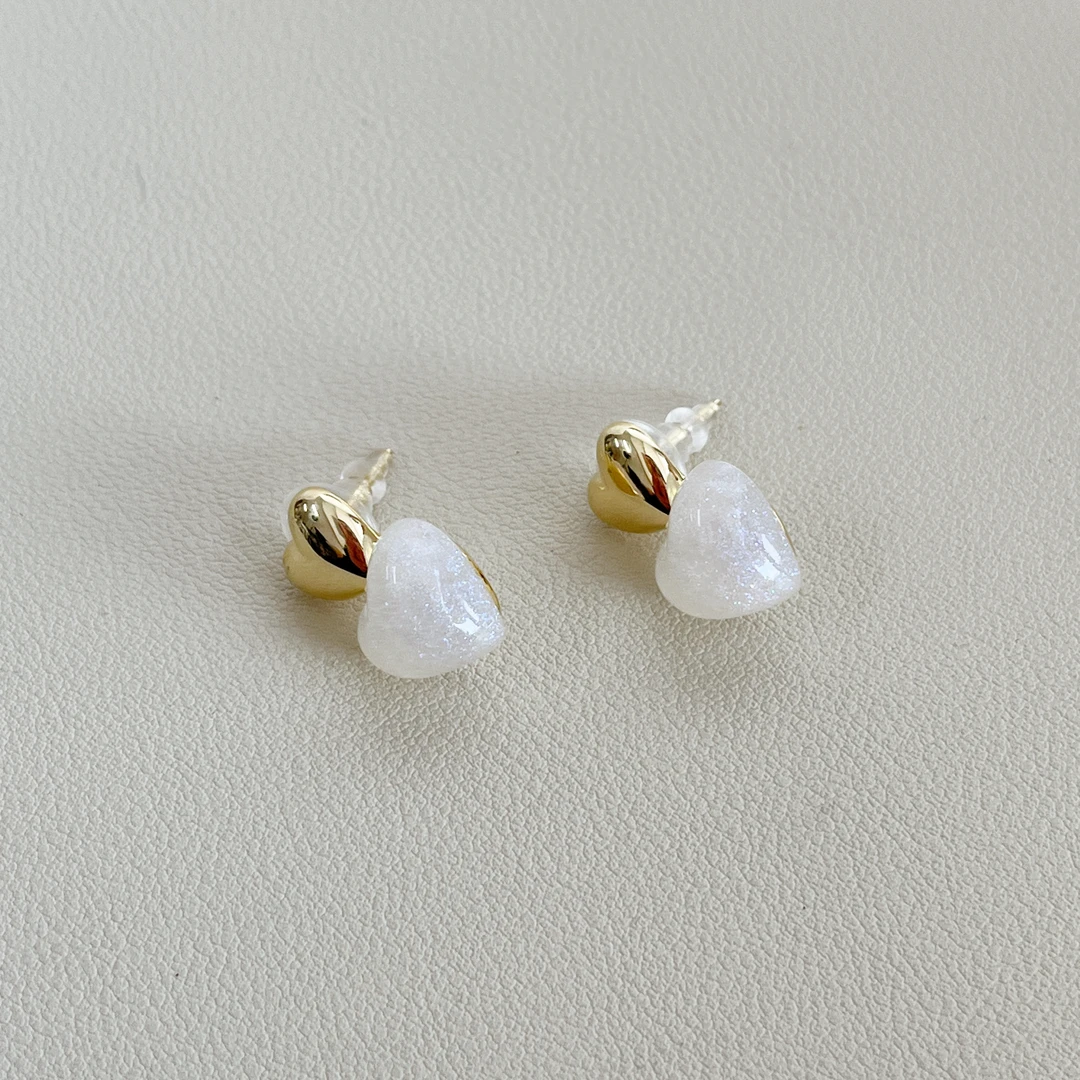 铜合金耳饰 芽怼怼(高高) 耳钉 3389