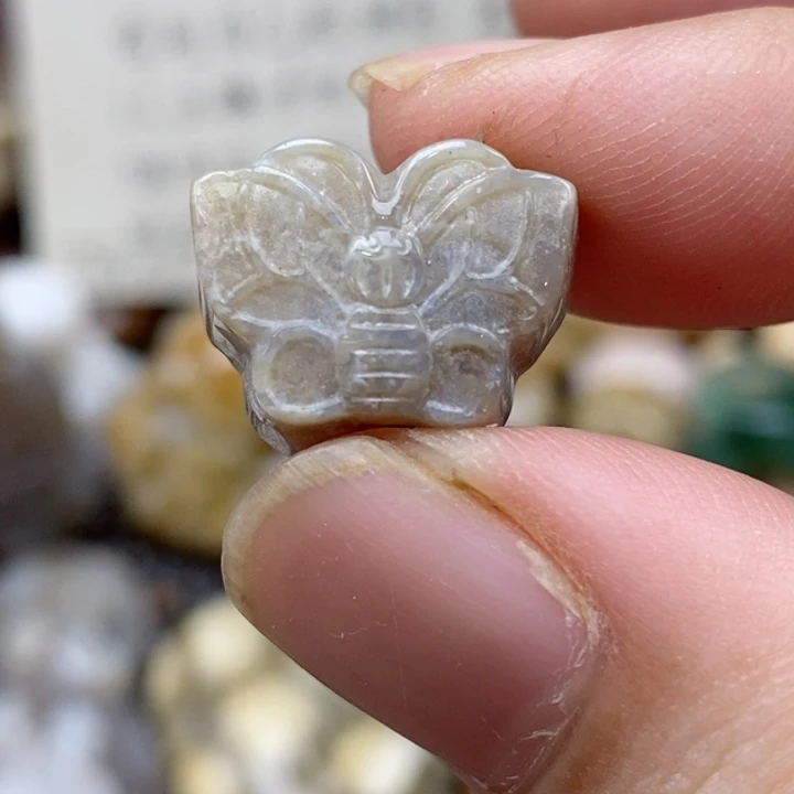 硅化珊瑚（珊瑚玉）未镶嵌颈饰通孔 小