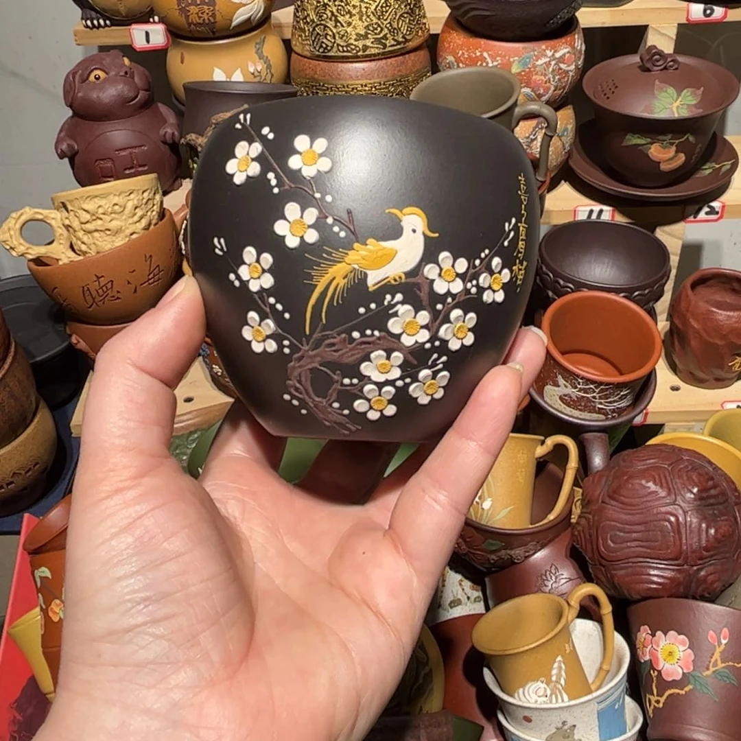 紫砂茶杯宜兴紫砂主人杯