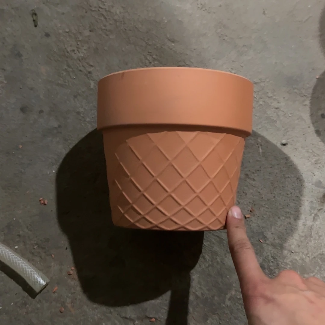 【闪购商品】红陶网格16口14高1个【微瑕无售后】