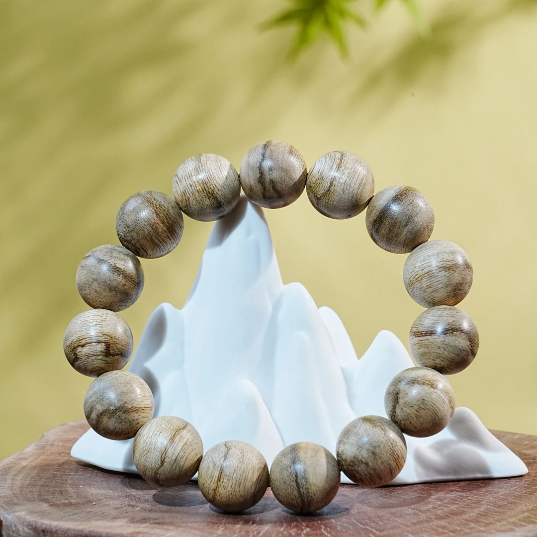 【毕业级】马泥涝虎斑纹单圈沉香手串1.5cm15.66g T251008066  A