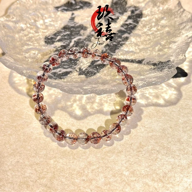 【二妹推荐】黑樱花云母片单圈手串 A12204554多样性发一