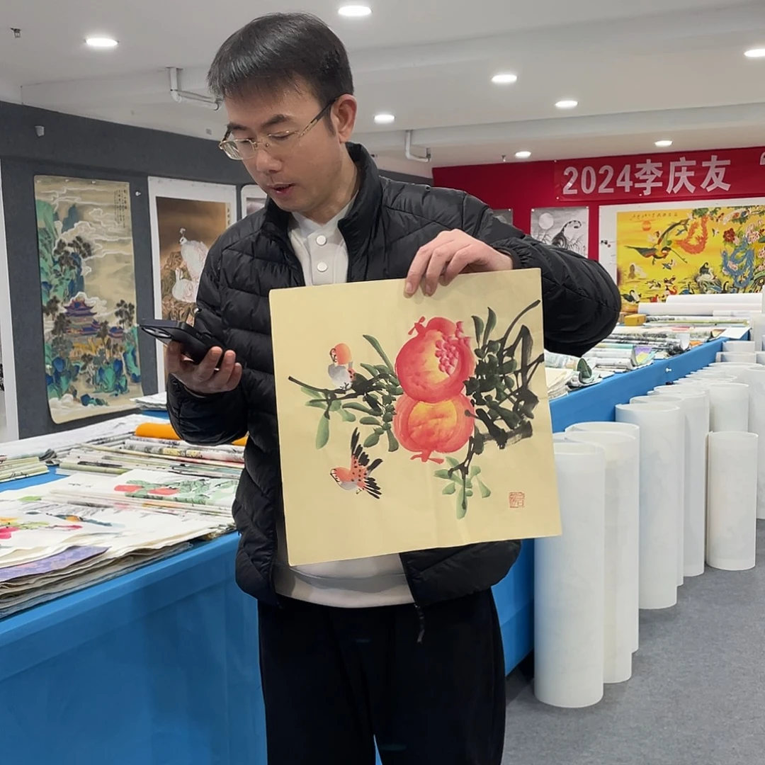 国画今天上午国画作品展示