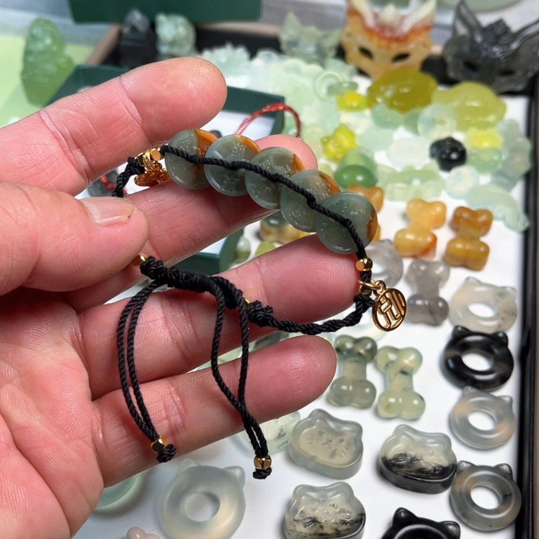 蛇纹石玉原石未镶嵌用****4