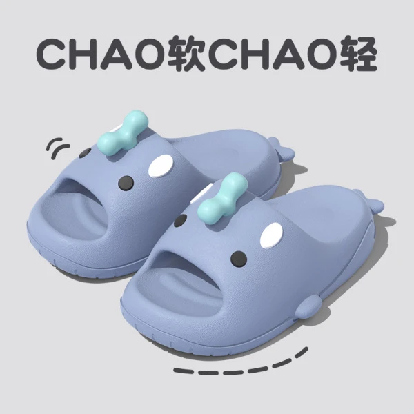 可爱小鲸鱼女拖鞋男2025夏季新款室内居家用外穿防滑EVA厚底凉拖