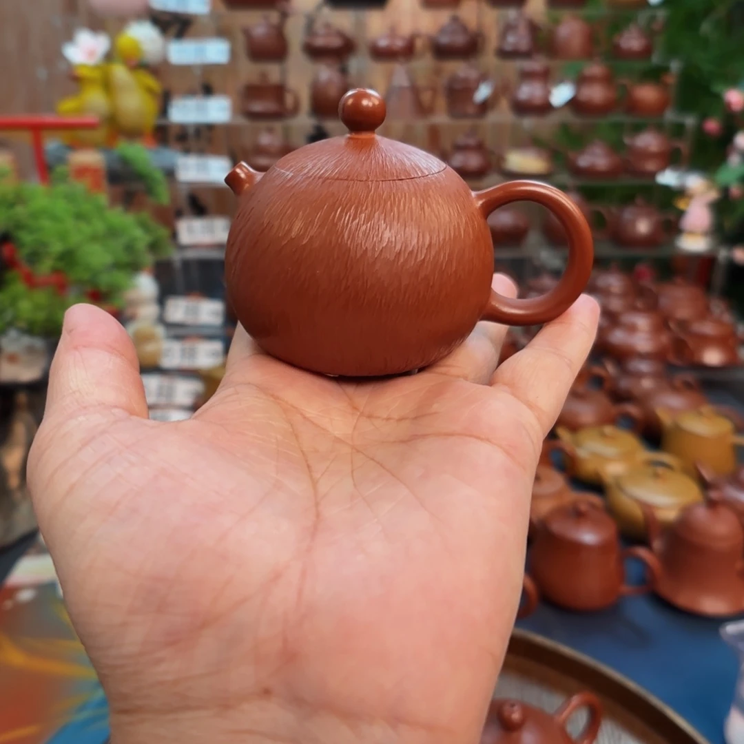 三****茶壶紫砂朱泥茶壶朱泥茶壶110C