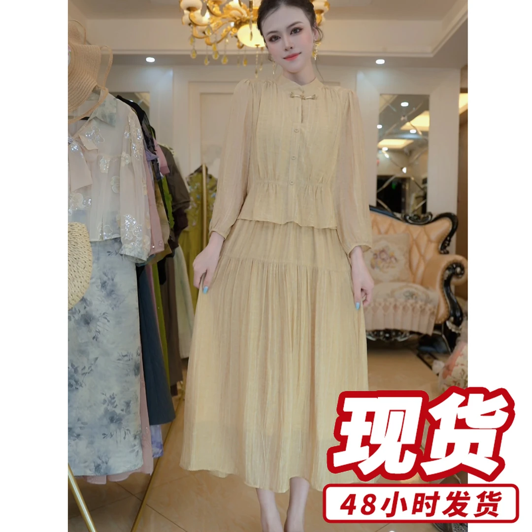 夏季I新款裙子洋气优雅淑女气质连衣裙D4040