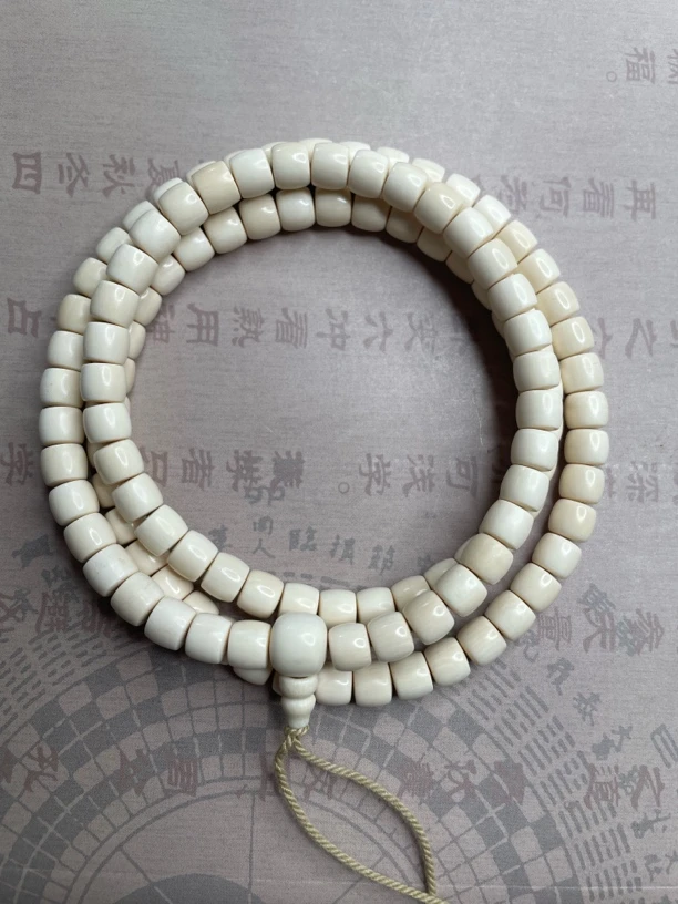 猛犸象牙6/7直切手持108颗