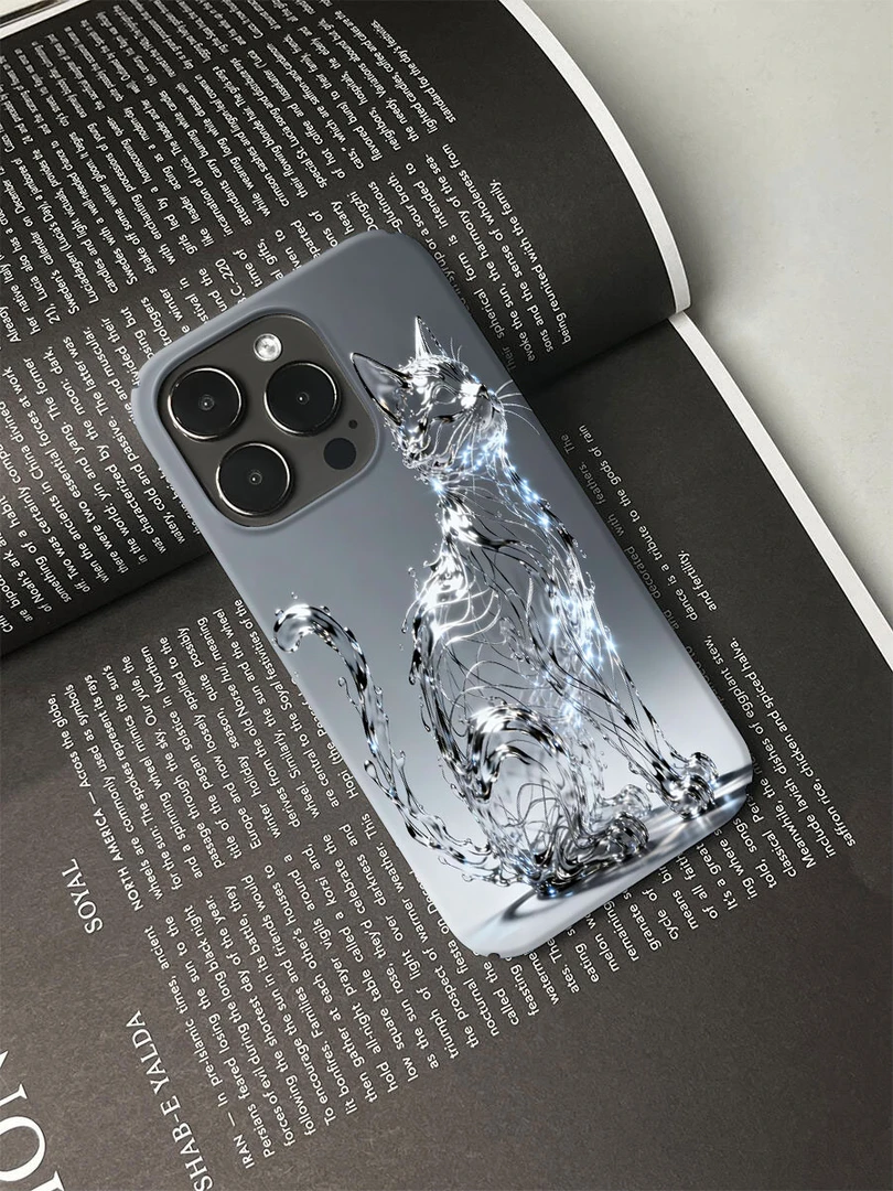 水晶猫咪手机壳适用于苹果16promax17华为荣耀vivo小米等