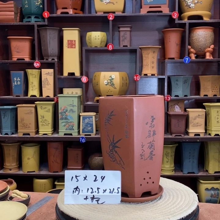 紫砂花盆紫砂花盆