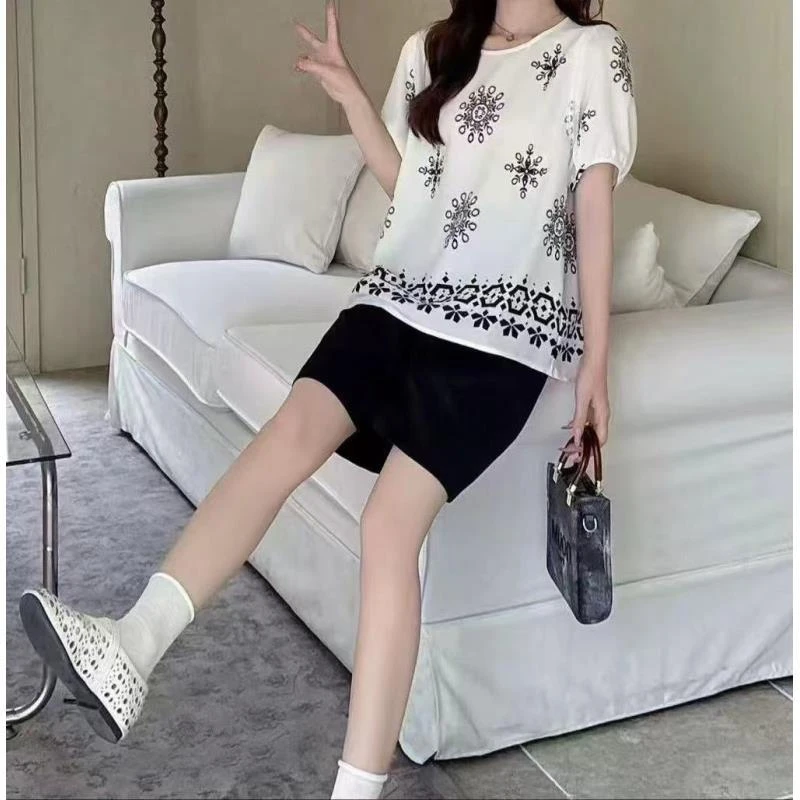 【宝贝家】858印花韩系衬衫