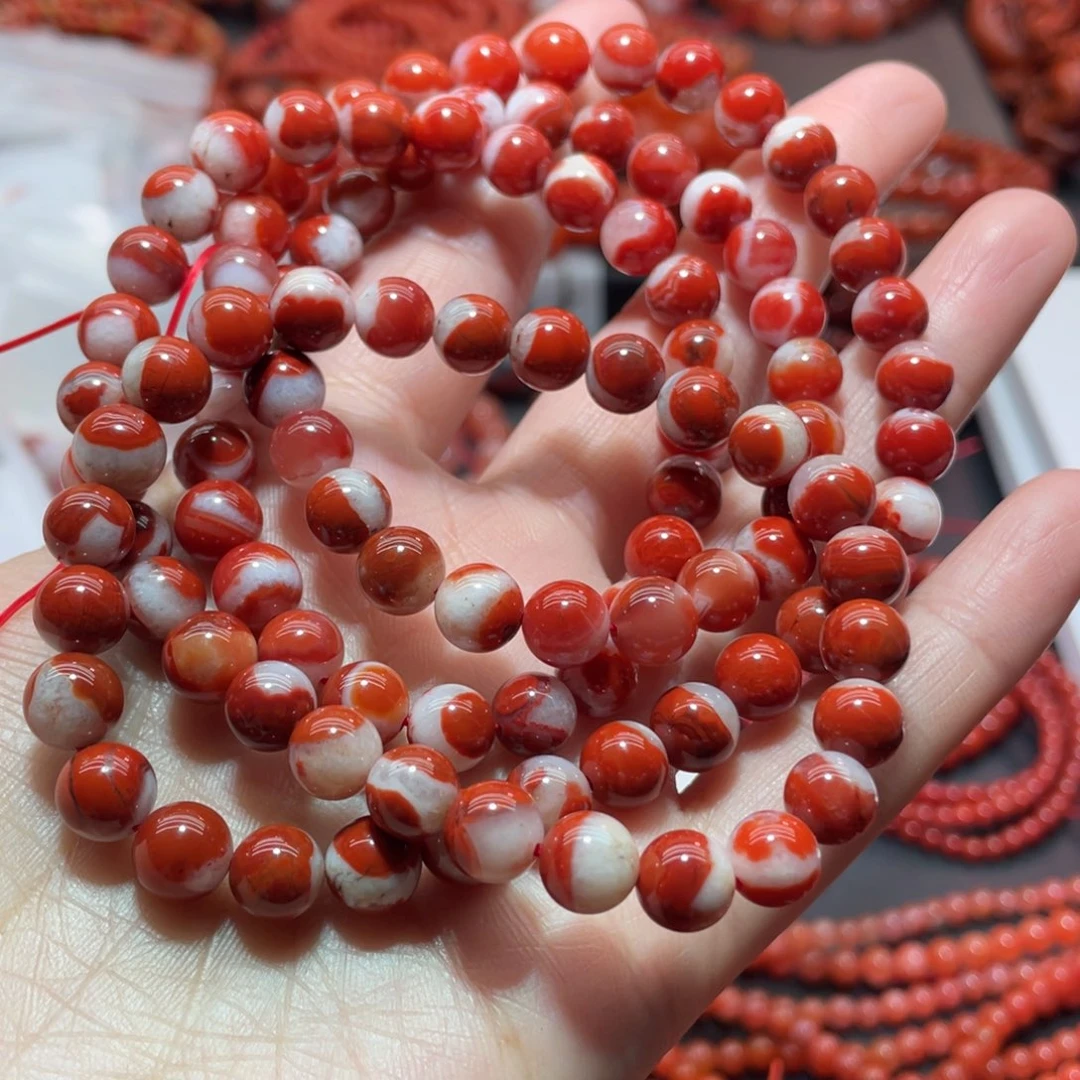 南红玛瑙手链未镶嵌