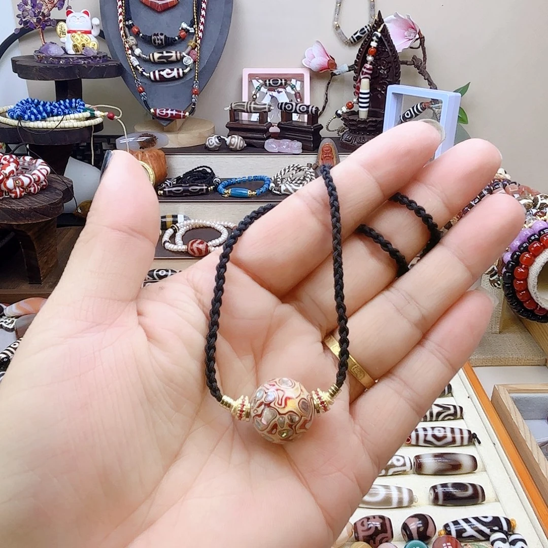 玛瑙/玉髓合金颈饰