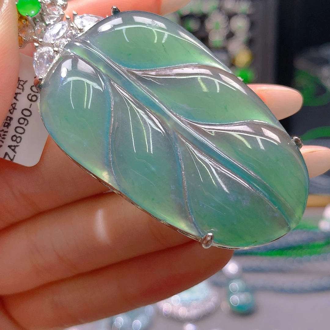 翡翠未镶嵌耳饰天然翡翠