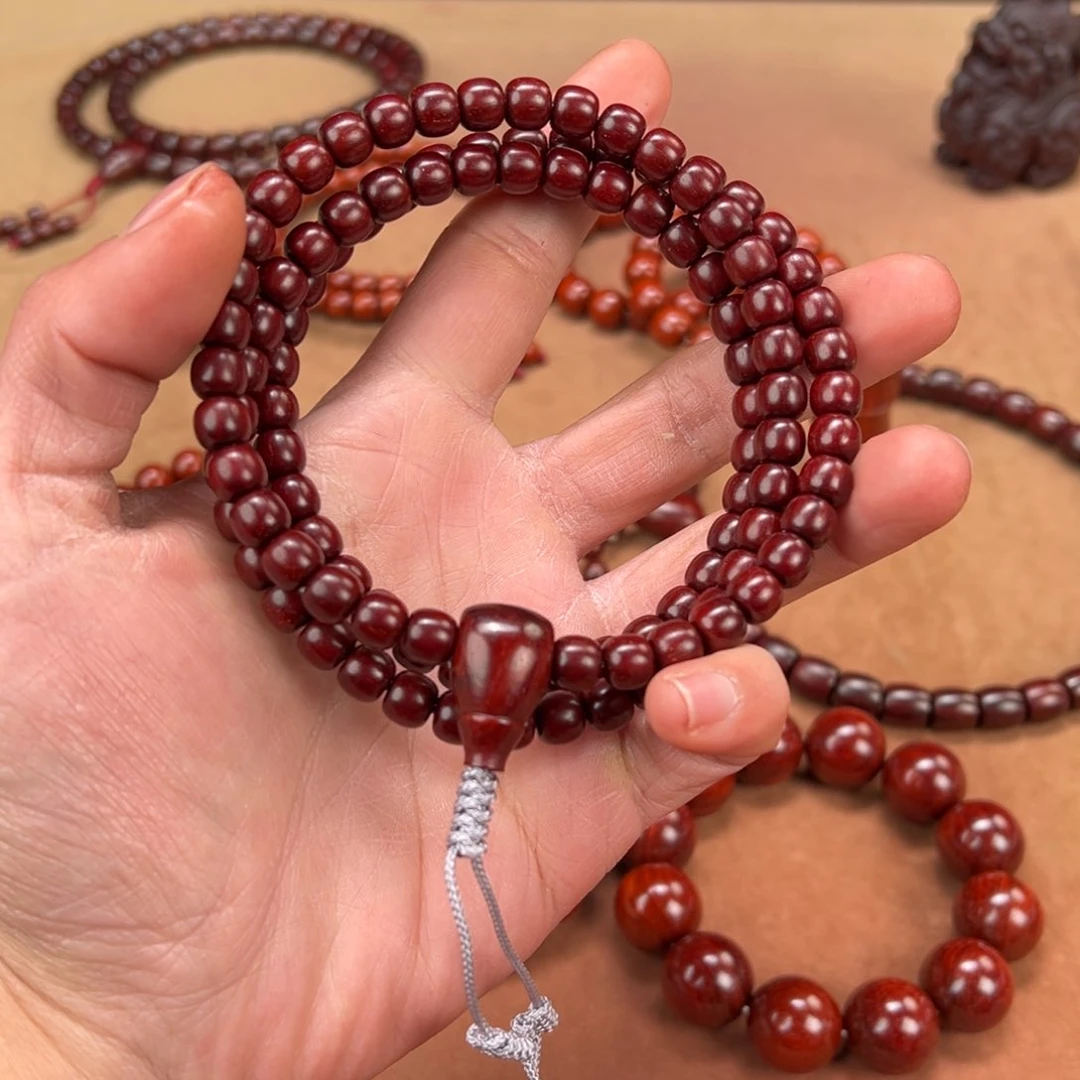 檀香紫檀（小叶紫檀）手串/手链秋*棠7.3x8老型108