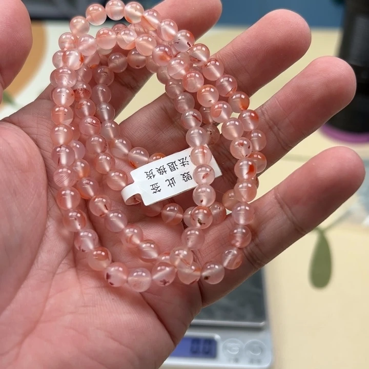 吊坠白玉菩提红色2936