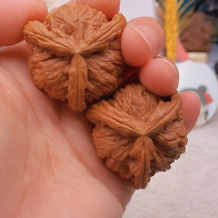 吊坠文玩核桃8***孩三棱