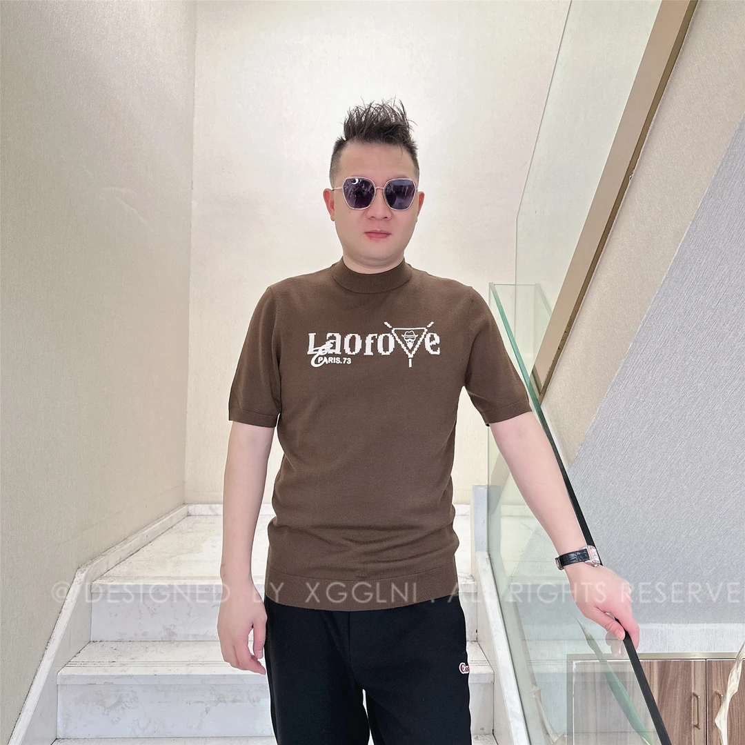 秋冬款LAOFOYE三角Y字中老佛爷高端奢侈品休闲保暖男士长袖羊毛衫