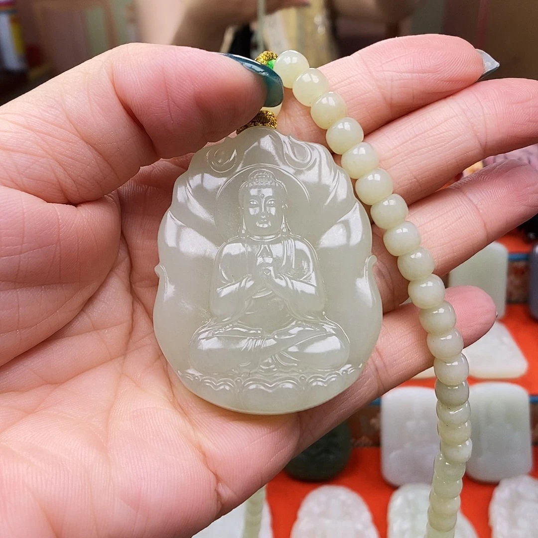 颈饰未镶嵌和田玉红*子