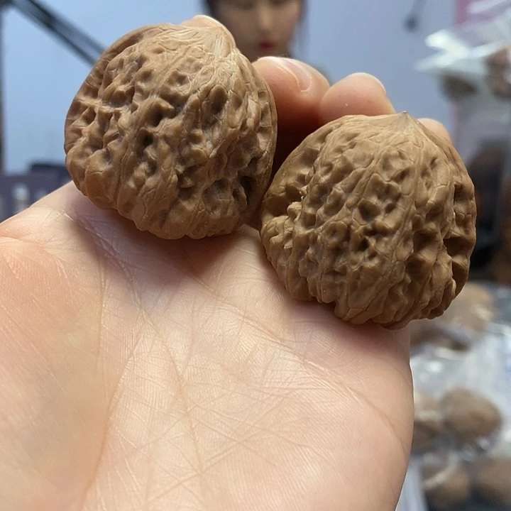 把件文玩核桃38平谷凹底油