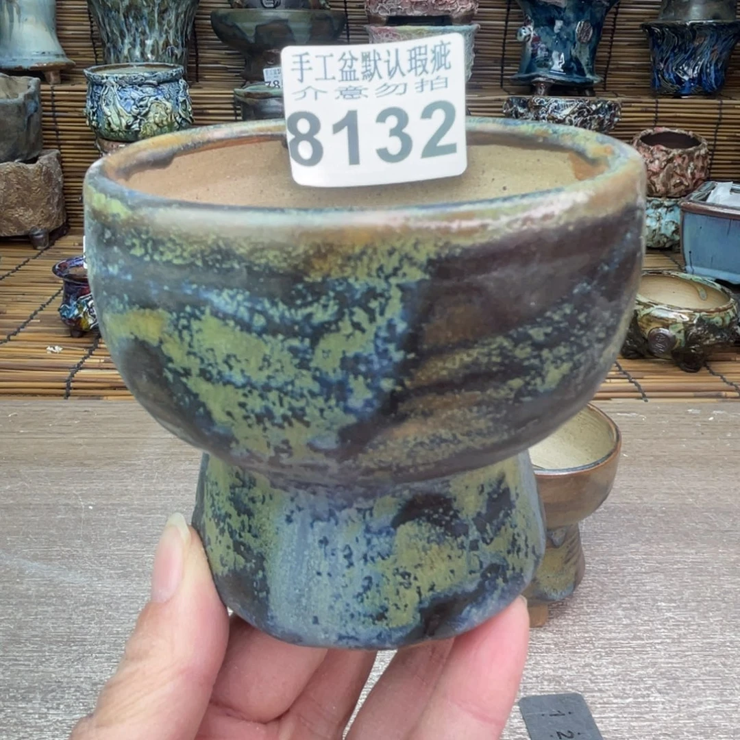 手工花盆默认瑕疵完美者勿拍