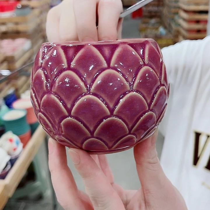 有孔，凑10元包邮陶瓷花盆发货！