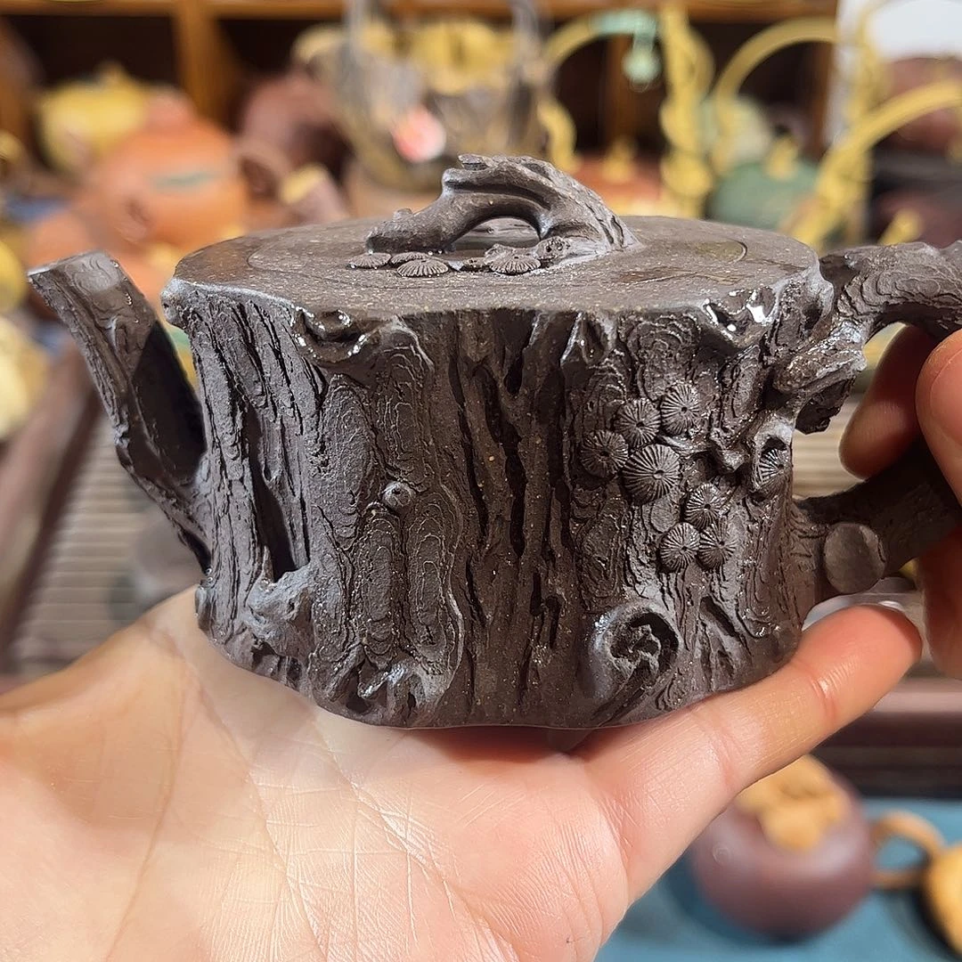 紫砂茶宠紫砂树桩