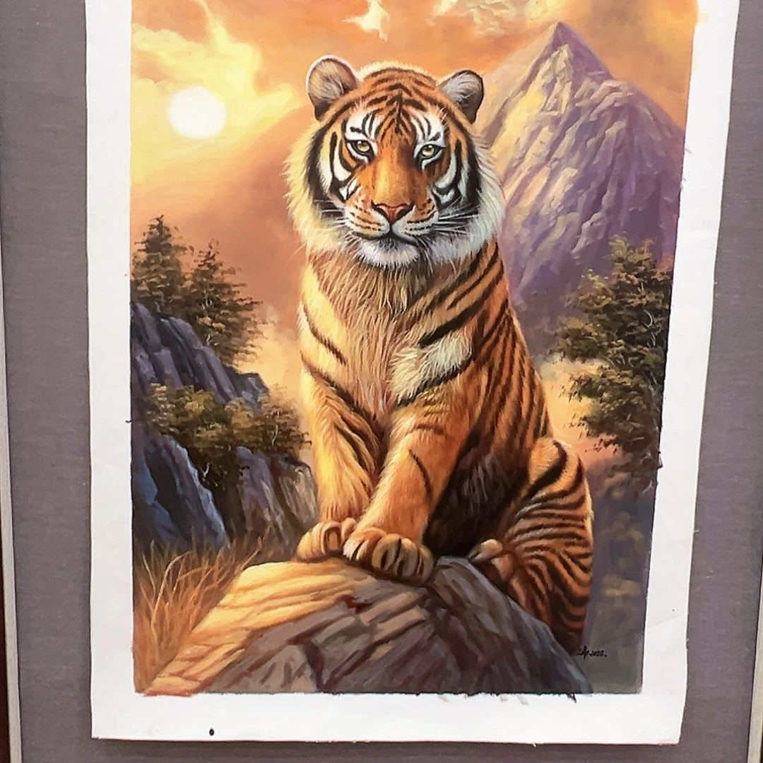 国画二郎（朱立斌）油画带证件合影视频