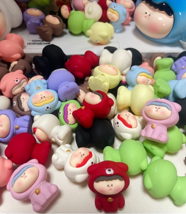 【蹲姿手感漆铃铛小狗李四】萌粒潮玩创意款式diy摆件解压治愈可爱