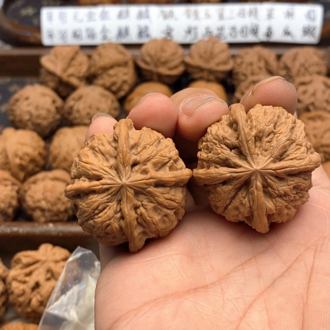 棉***头吊坠文玩核桃40尺 全品雨花石正四棱 80