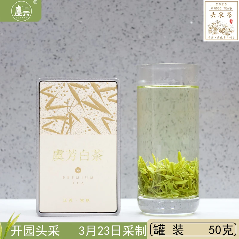 2025年新茶叶常熟绿茶虞山工艺白茶明前开园头采3月23日采制50克