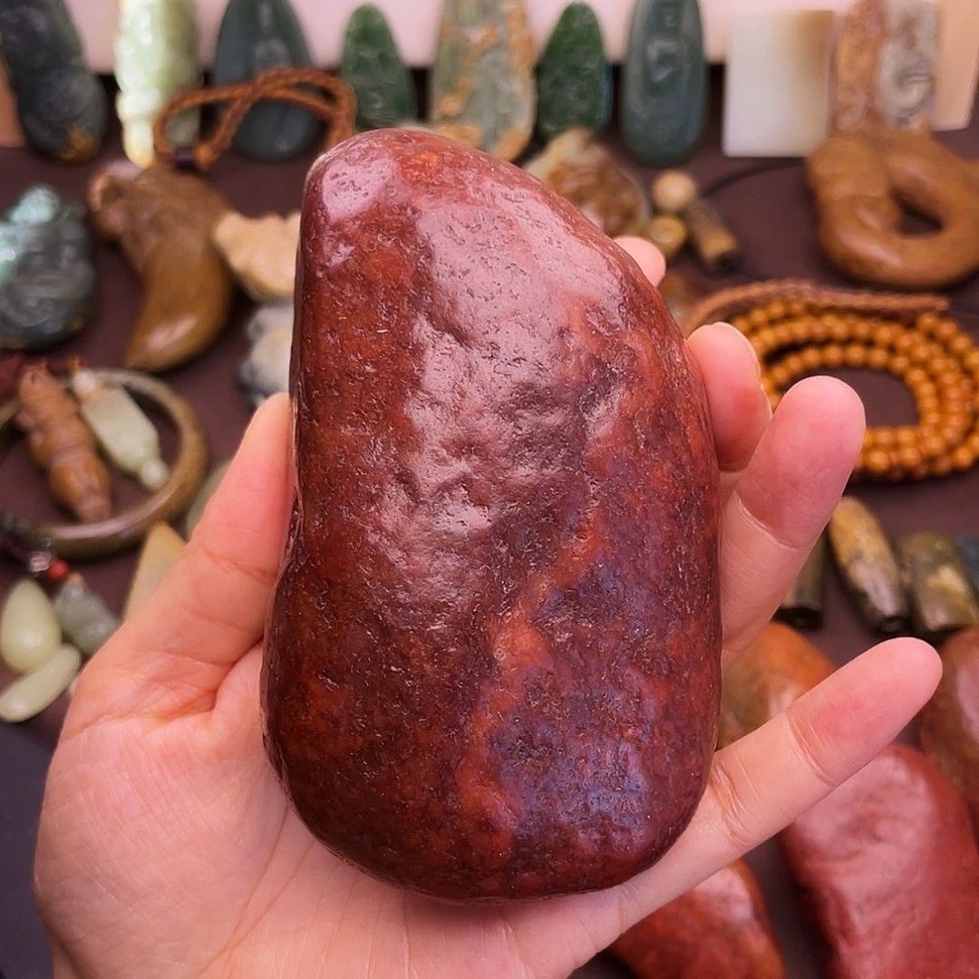 岫岩河磨玉（透闪石质玉）未镶嵌颈饰