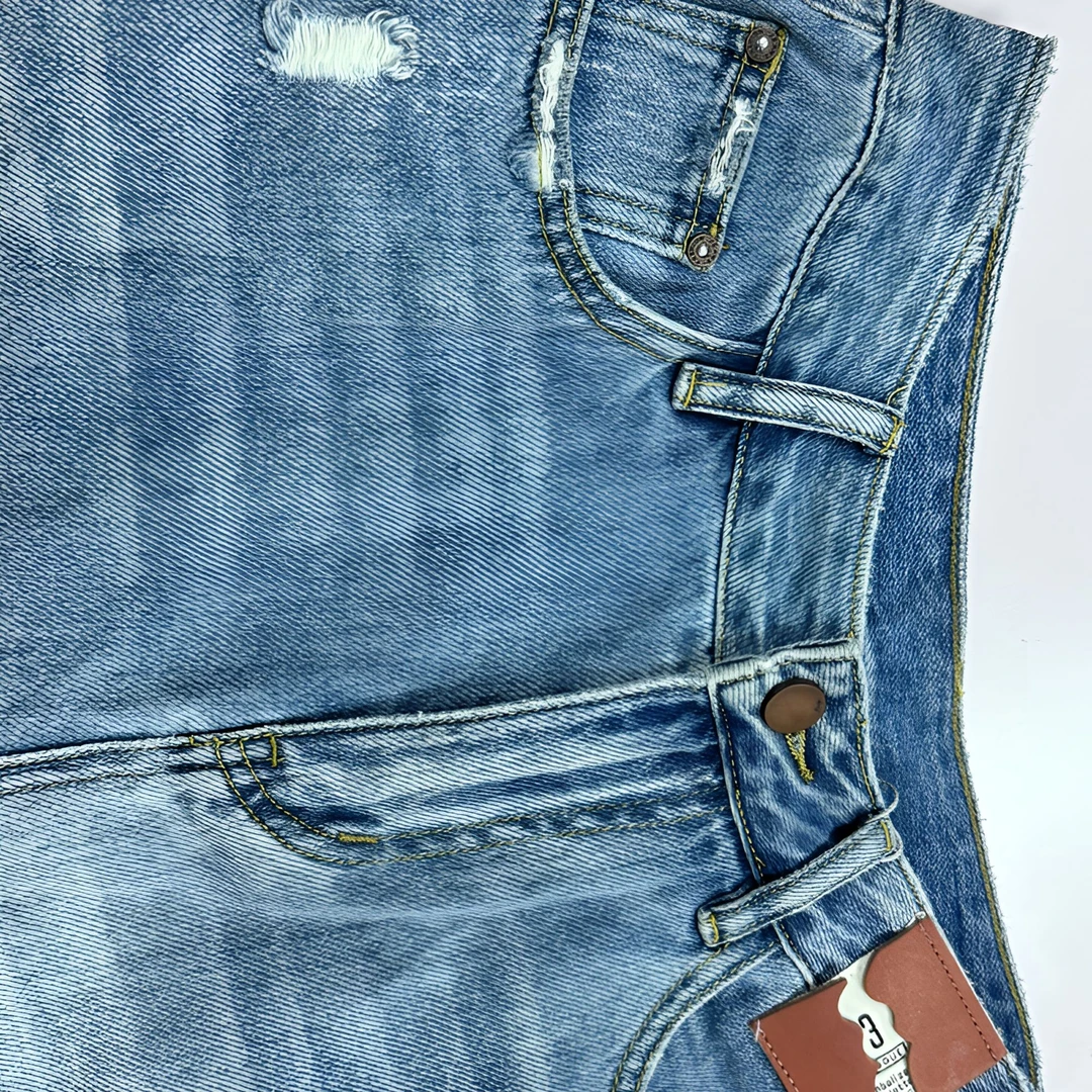 1016春秋薄款宽松牛仔裤