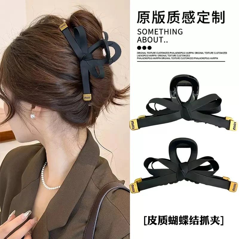 巴黎街高品质韩系发量稀少专用发饰秋冬法式夹子ins大蝴蝶发夹