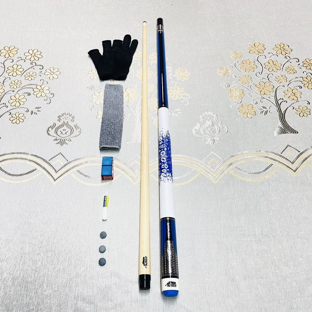 定天蜥蜴纹3台球杆中头大头小头分体手工中式球杆黑八推荐