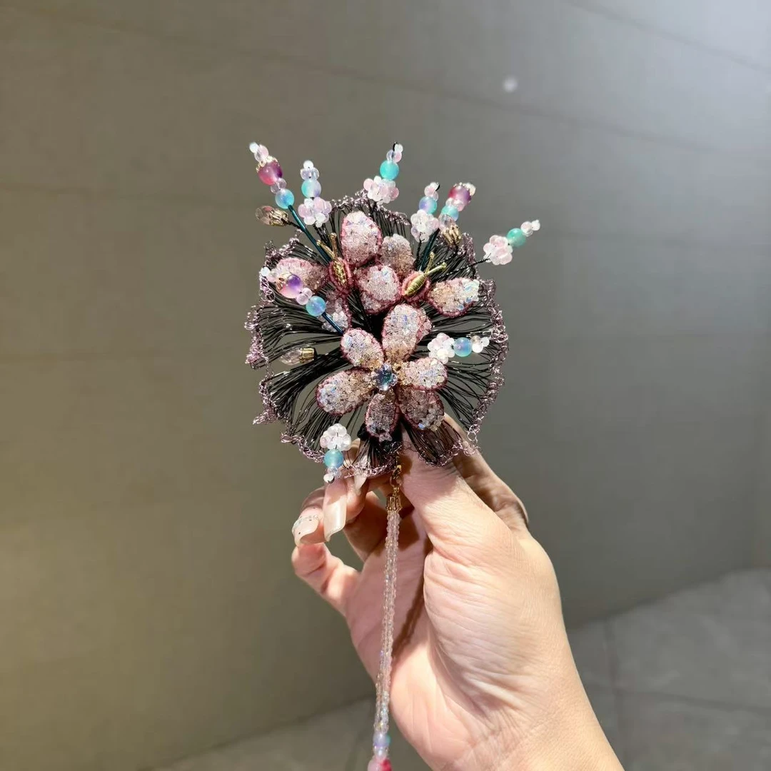 【莫奈海之星】森林蝴蝶系列礼帽边夹设计气质优雅款